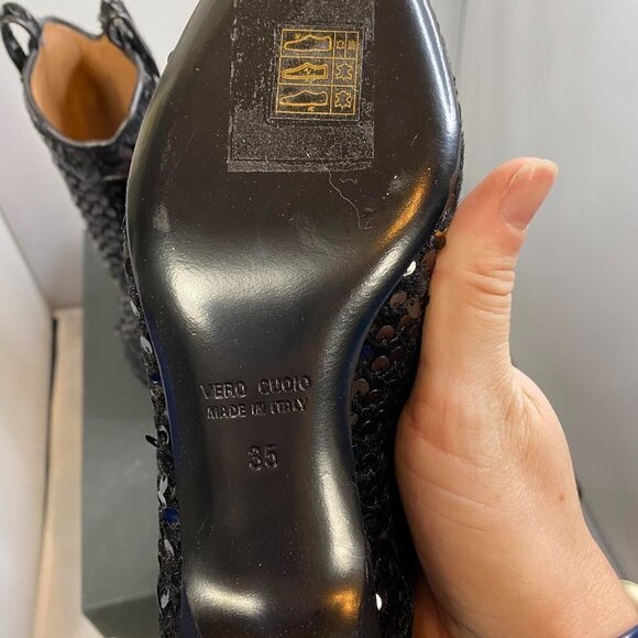 Laurence Dacade Vanessa Blk Sequin Western Boot Italian Festival Statement Boots - Picture 12 of 13